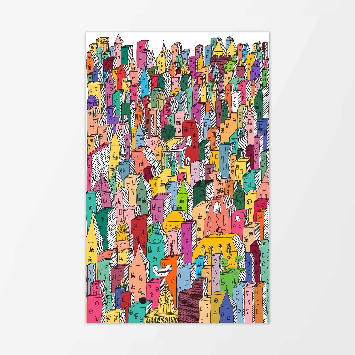 Too Many Rooftops Print