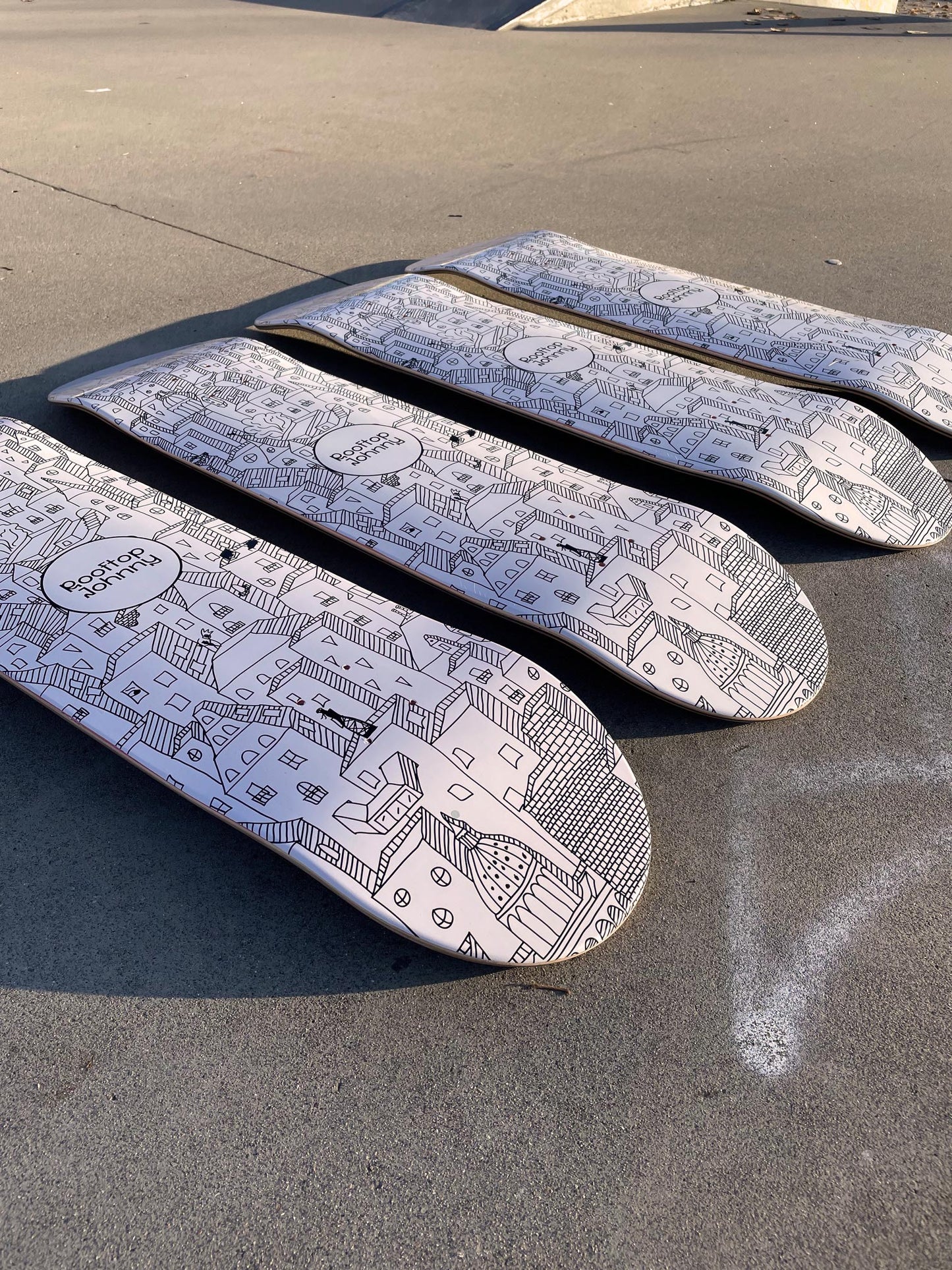 Too Many Rooftops Skateboard - 8.25