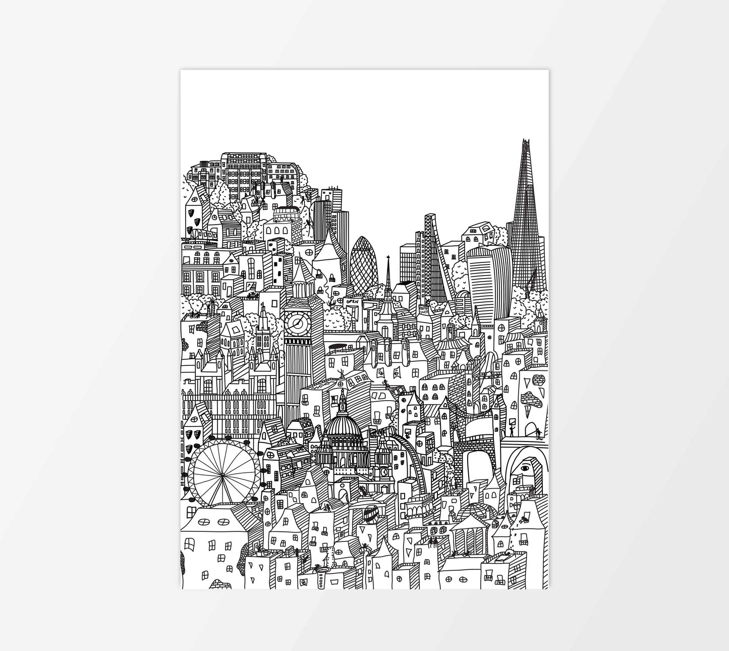 London Rooftops Print